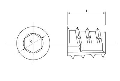 Matice závrtná s límcem M10 x 25 mm Zn