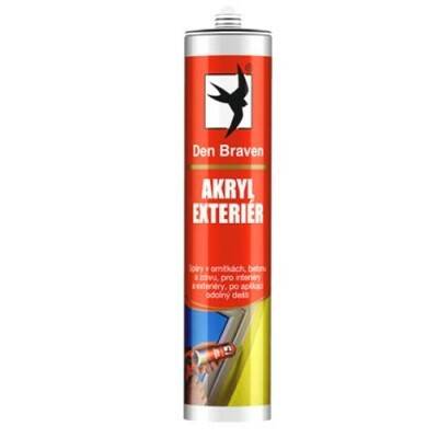 Tmel akrylový Den Braven Exteriér bílý – 310 ml