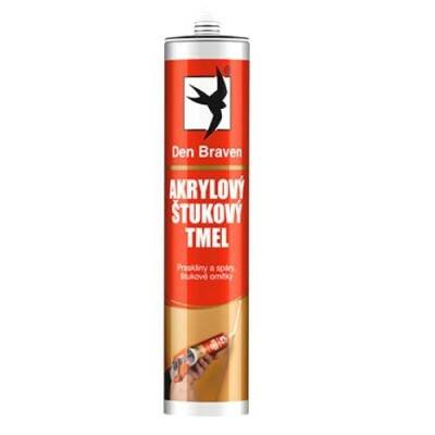 Tmel akrylový štukový Den Braven RL bílý – 310 ml